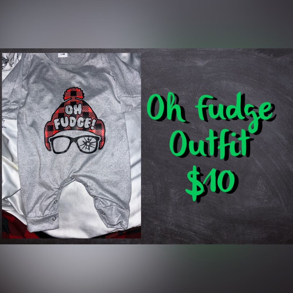 Oh Fudge Outfit 0-3 months